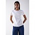 [해외]SALSA JEANS Embroidered 로고 반팔 티셔츠 140634376 White