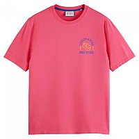 [해외]SCOTCH & SODA 반소매 티셔츠 Left Chest Artwork T-셔츠140710262 Tropical Pink