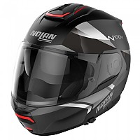 [해외]놀란 N100-6 Paloma N-COM 모듈형 헬멧 9140469163 Flat Black / Silver / Flat Lava Grey