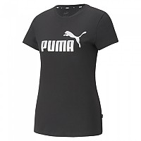 [해외]푸마 Ess+ Metallic 로고 반팔 티셔츠 138522176 Puma Black / Silver Metallic