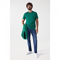 [해외]SALSA JEANS Embossed Branding Regular Fit 반팔 티셔츠 140634362 Light Green