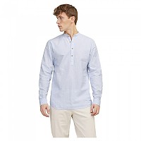 [해외]잭앤존스 반팔 셔츠 썸머 Half Placket 라인n 140691373 Cashmere Blue / Stripes / White