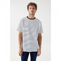 [해외]SALSA JEANS 반소매 티셔츠 Striped Regular Fit 140634619 Dark Blue V1