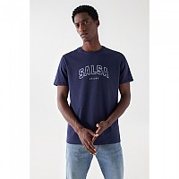 [해외]SALSA JEANS Varsity Branding 반팔 티셔츠 140634662 Dark Blue
