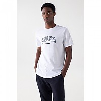 [해외]SALSA JEANS 반소매 티셔츠 Varsity Branding 140634663 White