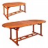 [해외]AKTIVE 확장 가능한 아카시아 나무 타원형 테이블 150-200x90x74 cm 6138069371 Wooden