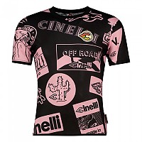 [해외]CINELLI Gravel 테크 반팔 티셔츠 1140908470 Black / Pink