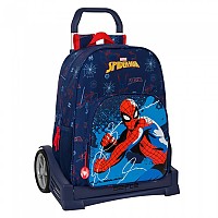 [해외]SAFTA 트롤리 에볼루션 포함 배낭 Spider-Man Neon 15140676369 Multicolor