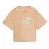 [해외]푸마 반팔 티셔츠 로고 Cropped 15140131387 Peach Fizz