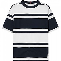 [해외]타미힐피거 반소매 티셔츠 Rugby Stripe 15140921345 White Base/Blue Stripes