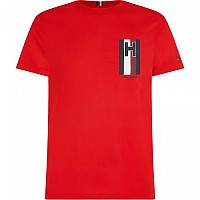 [해외]타미힐피거 반소매 티셔츠 H Emblem 140925239 Fierce Red