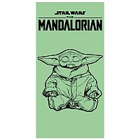 [해외]DISNEY 면 수건 The Mandalorian Star Wars 140x70 cm 10139060179 Green / Black