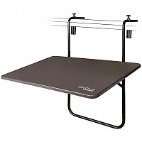 [해외]AKTIVE 발코니용 걸이 및 접이식 테이블 Metal 60x40 센티미터 6140031862 Black