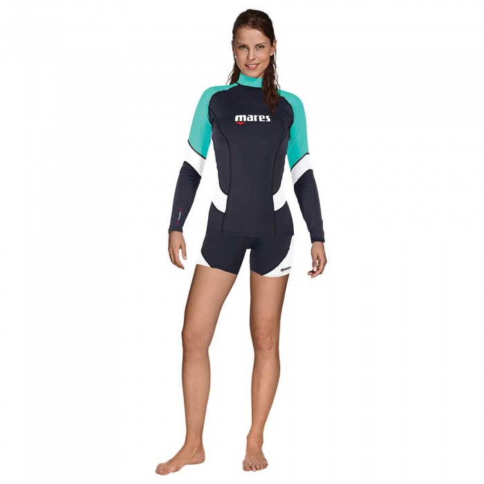 [해외]마레스 긴팔 티셔츠 여성 Rash Guard Trilastic She Dives 6136459006 Black / Green / White