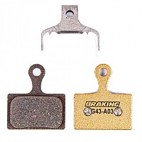 [해외]BRAKING Shimano Dura Ace/Ultegra 탄소-금속 디스크 브레이크 패드 1140912294 Gold