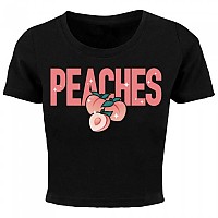 [해외]MISS TEE 반소매 티셔츠 Peaches Cropped 140974080 Black