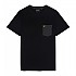 [해외]LYLE & 스캇 반소매 티셔츠 Contrast 포켓 141013229 Jet Black / Gunmetal