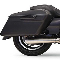 [해외]BASSANI XHAUST 로드 Rage III Megaphone 2-1 숏 Harley Davidson Ref:1F12SS 풀 라인 시스템 (스테인리스 스틸) 9140049289 Silver