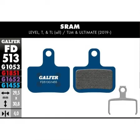 GALFER 스램 Level/T/TL/TLM/Ultimate 디스크 브레이크 패드 3138892427