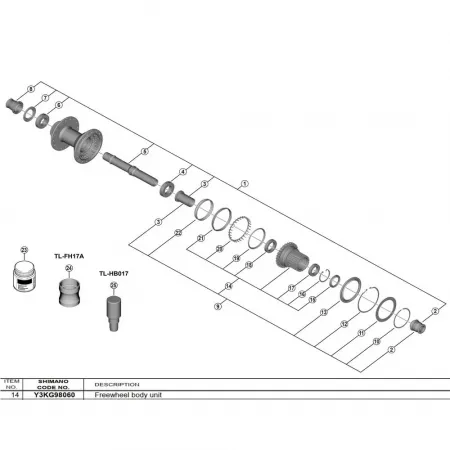 시마노 FH-M9210 Y3KG98060 프리허브 바디 3142845427