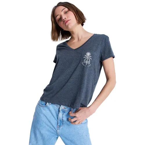 록시 Laguna Green 반팔 V넥 티셔츠 9142774763