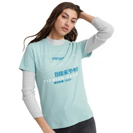 슈퍼드라이 Premium Goods Outline 반팔 티셔츠 137404045