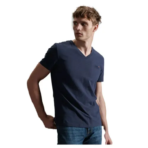 슈퍼드라이 Orange Label Classic 반팔 V넥 티셔츠 137776787