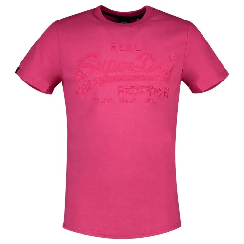 슈퍼드라이 빈티지 Logo Tonal Embroidered 반팔 티셔츠 138074844