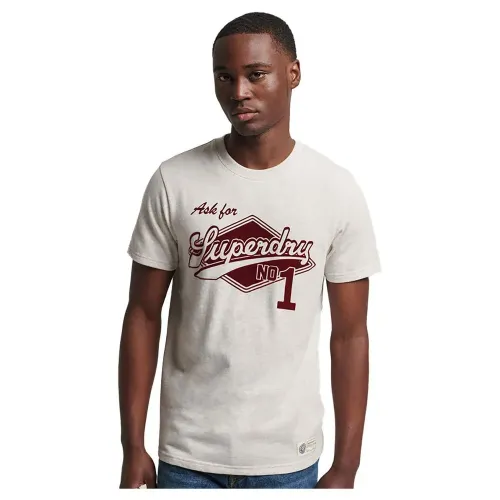 슈퍼드라이 빈티지 Script Style Coll 티셔츠 138566689