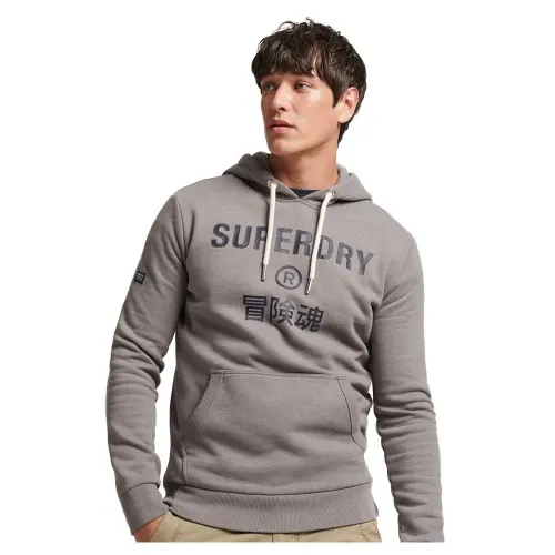 슈퍼드라이 빈티지 Corp Logo Marl 후드티 139029126