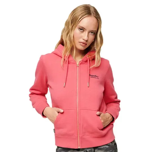 슈퍼드라이 에센셜 Logo 풀지퍼 스웨터 140108471