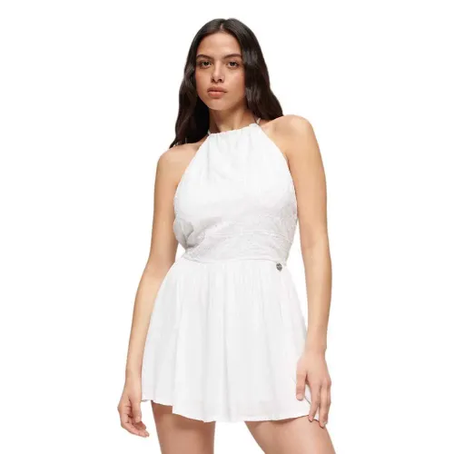 슈퍼드라이 빈티지 Embroidered 나시 짧은 원피스 140130106