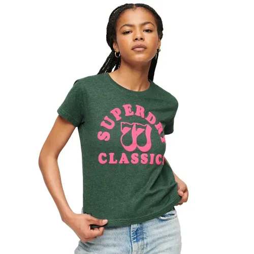 슈퍼드라이 Archive Neon 그래픽 반팔 티셔츠 140140525