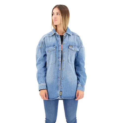 슈퍼드라이 데님 오버셔츠 140140661