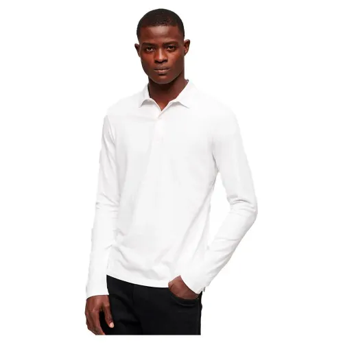 슈퍼드라이 Studios Jersey 긴 소매 폴로 140140972