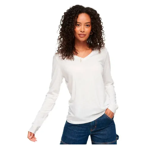 슈퍼드라이 W6011809A 긴팔 V넥 티셔츠 140141086