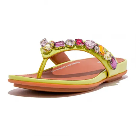 핏플랍 Gracie Jewel-Deluxe 레더 슬리퍼 140168891