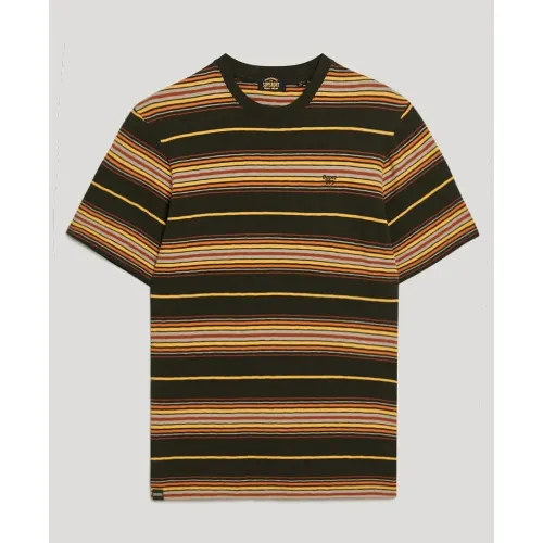 슈퍼드라이 Relaxed Fit Stripe 반팔 티셔츠 140370955