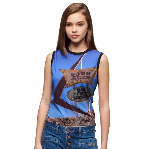 슈퍼드라이 Sub Print 나시 티셔츠 140439882