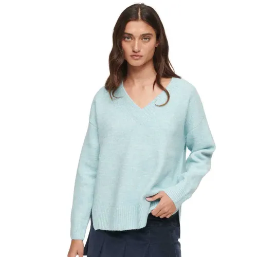 슈퍼드라이 오버핏 V넥 스웨터 140560691