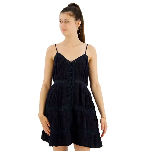 슈퍼드라이 Alana Lace Trim 나시 짧은 원피스 140587805