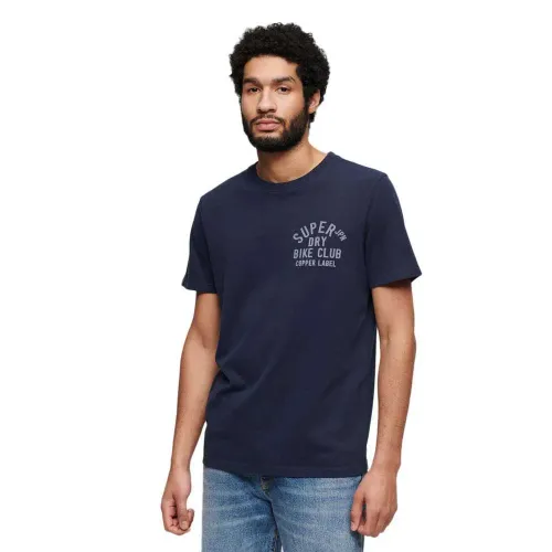 슈퍼드라이 Copper Label Chest 그래픽 반팔 티셔츠 140587938