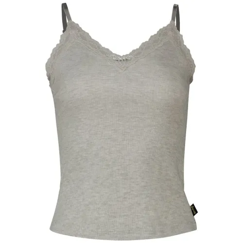 슈퍼드라이 에센셜 Lace Trim 나시 티셔츠 140588063