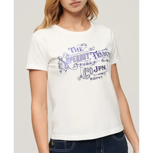 슈퍼드라이 Foil Workwear Fitted 반팔 티셔츠 140588207