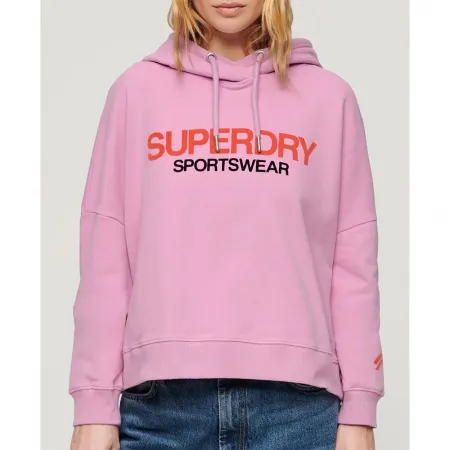 슈퍼드라이 Sportswear 로고 Boxy 후드티 140588655