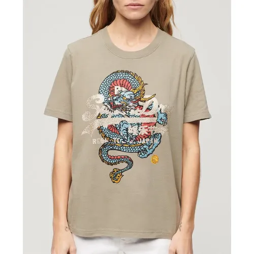 슈퍼드라이 Tokyo Vl Relaxed 반팔 티셔츠 140588802