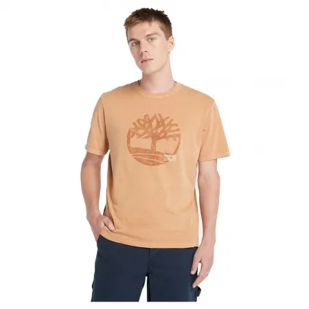팀버랜드 Merrymack River Garment Dye 로고 Graphic 반팔 티셔츠 140594392