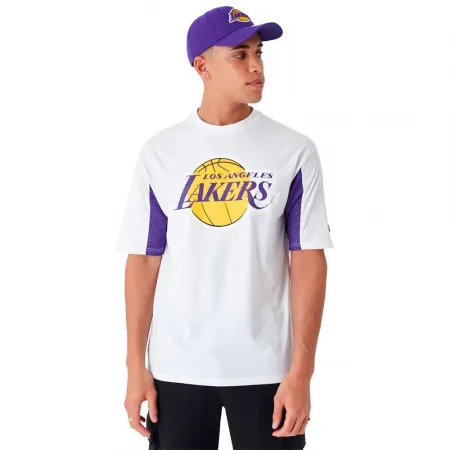 뉴에라 NBA Mesh Panel Los Angeles Lakers 반팔 티셔츠 140595874