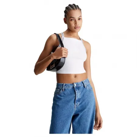 캘빈클라인 Logo Elastic Strappy 나시 상의 140615280