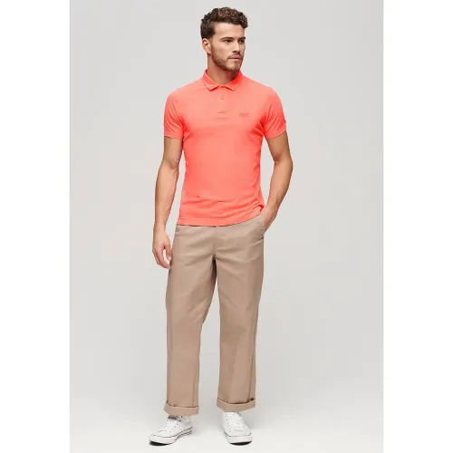 슈퍼드라이 에센셜 Logo Neon 반팔 폴로 셔츠 140900869